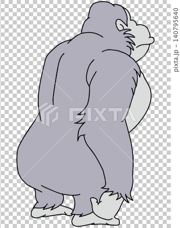 Hand-drawn animal illustration ☆ Gorilla Hand-drawn animal illustration ☆ Gorilla 140795640