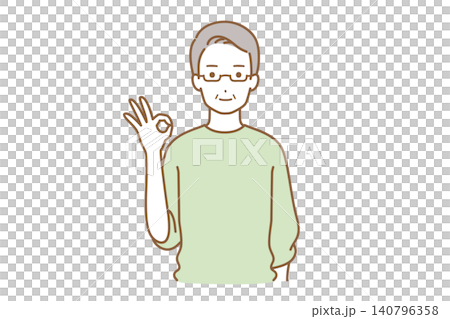 一名男子做出理解手勢 一名男子做出理解手勢 140796358