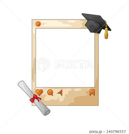 Illustration of Graduation Day Social Media Frame Illustration of Graduation Day Social Media Frame 140796557