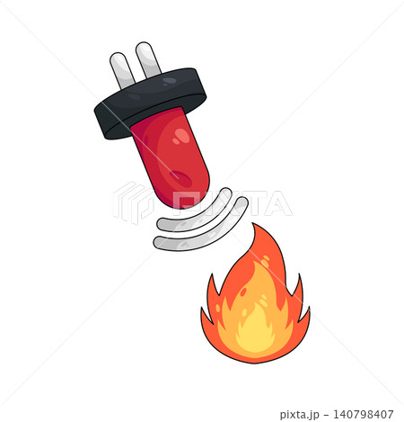 Illustration of flame sensor Illustration of flame sensor 140798407