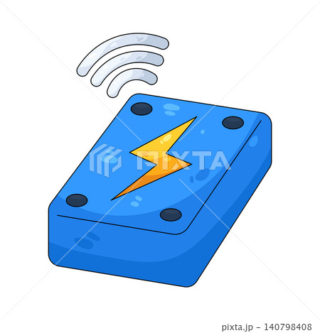 Illustration of battery sensor Illustration of battery sensor 140798408
