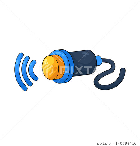 Illustration of proximity sensor Illustration of proximity sensor 140798416