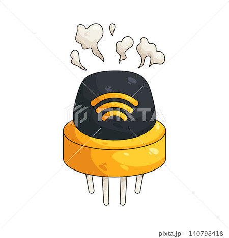 Illustration of gas sensor Illustration of gas sensor 140798418