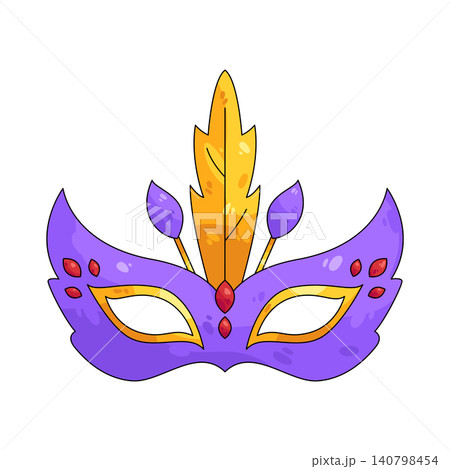 Illustration of masquerade mask  140798454