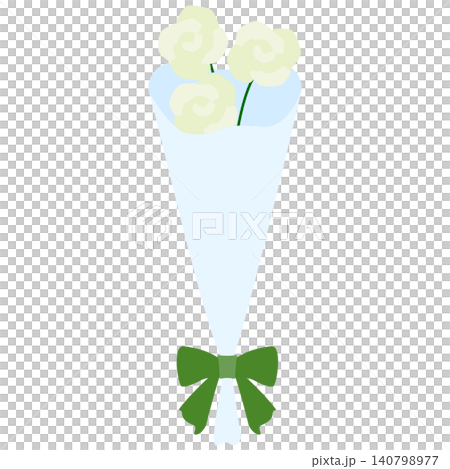 A bouquet of white roses | A lovely bouquet of white and light green roses 140798977