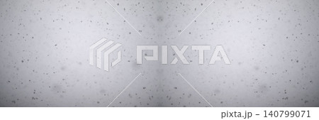 Falling snow texture on grey background banner. Real snowflakes flying in the air, winter snowfall overlay or blizzard backdrop with copy space 140799071