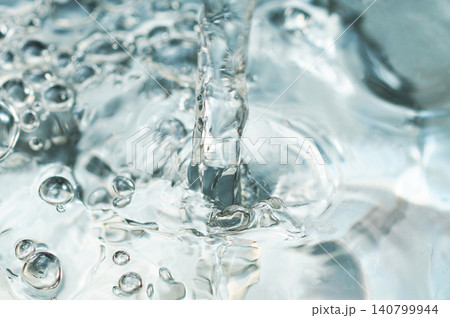 水・水面・波紋・泡・水柱・テクスチャ・背景素材 140799944