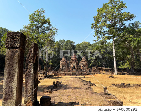 ロリュオス遺跡群のプリア・コー寺院、世界遺産、2026年1月撮影 ロリュオス遺跡群のプリア・コー寺院、世界遺産、2026年1月撮影 140800292