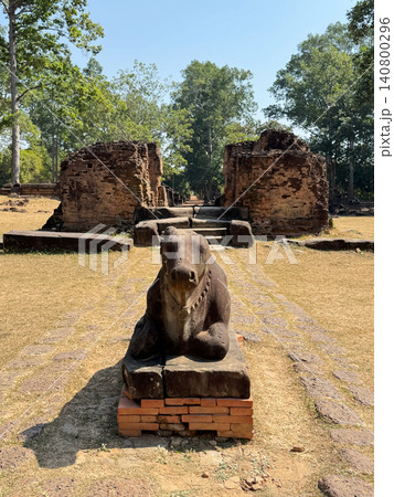 ロリュオス遺跡群のプリア・コー寺院、世界遺産、2026年1月撮影 ロリュオス遺跡群のプリア・コー寺院、世界遺産、2026年1月撮影 140800296