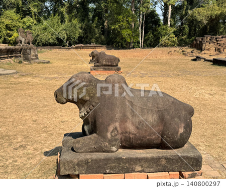 ロリュオス遺跡群のプリア・コー寺院、世界遺産、2026年1月撮影 ロリュオス遺跡群のプリア・コー寺院、世界遺産、2026年1月撮影 140800297