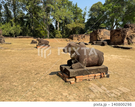 ロリュオス遺跡群のプリア・コー寺院、世界遺産、2026年1月撮影 ロリュオス遺跡群のプリア・コー寺院、世界遺産、2026年1月撮影 140800298