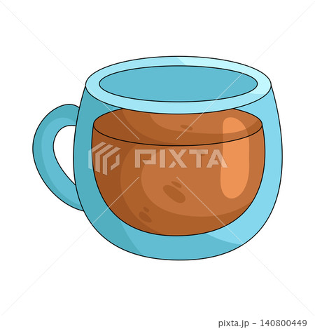 Illustration of Tea cup Illustration of Tea cup 140800449
