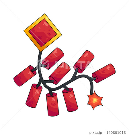 Illustration of firecracker Illustration of firecracker 140801018