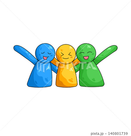 Illustration of friendship Illustration of friendship 140801739