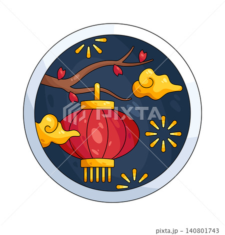 Illustration of lantern Illustration of lantern 140801743