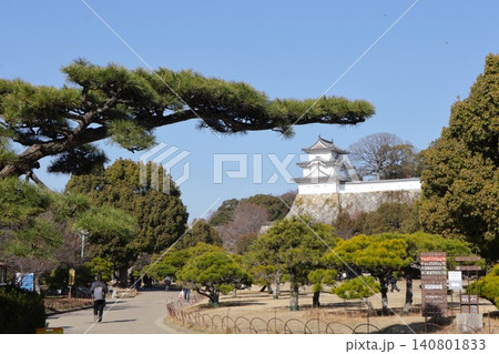 兵庫県立明石公園と明石城の櫓 城址公園 兵庫県立明石公園と明石城の櫓 城址公園 140801833