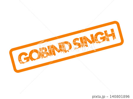 Honoring Gobind Singh Stamp Graphic Symbolizing Sikh Faith and Heritage Honoring Gobind Singh Stamp Graphic Symbolizing Sikh Faith and Heritage 140801896