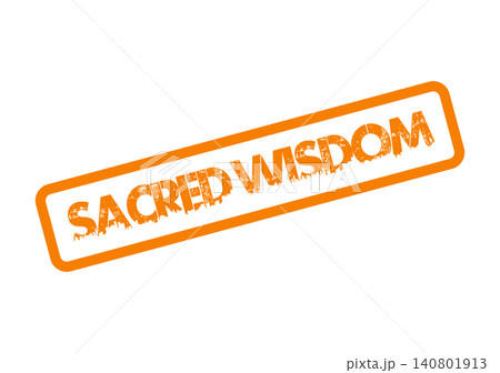 Sacred wisdom rubber stamp symbolizing spiritual enlightenment and profound understanding guidance Sacred wisdom rubber stamp symbolizing spiritual enlightenment and profound understanding guidance 140801913