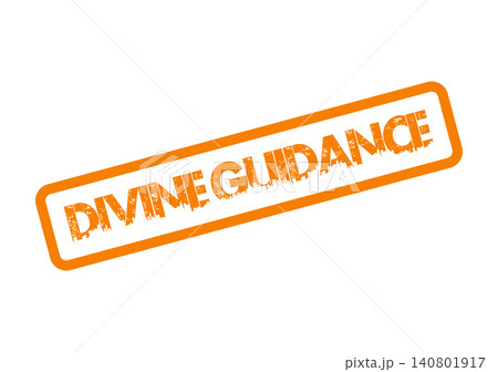 Spiritual orange distressed stamp displaying the meaningful phrase Divine Guidance for inspiring faith concepts Spiritual orange distressed stamp displaying the meaningful phrase Divine Guidance for inspiring faith concepts 140801917