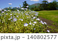 大分県くじゅう花公園に咲く色とりどりの花と風景 140802577