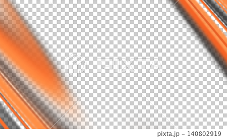 Orange and yellow stripe frame isolated as a transparent PNG for banners, overlays, dynamic backgrounds, and creative layouts. Orange and yellow stripe frame isolated as a transparent PNG for banners, overlays, dynamic backgrounds, and creative layouts. 140802919