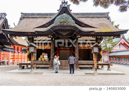 大阪市住吉区 住吉大社 第四本宮(国宝)幣殿 航海の神、港の神 大阪市住吉区 住吉大社 第四本宮(国宝)幣殿 航海の神、港の神 140803000