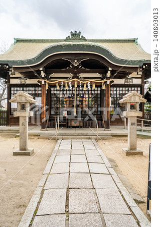 大阪市住吉区長居西 神須牟地神社 拝殿(摂津国三の宮)医薬の祖神、文武両道の守護神 大阪市住吉区長居西 神須牟地神社 拝殿(摂津国三の宮)医薬の祖神、文武両道の守護神 140803013
