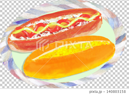 玉子パンとホットドック 玉子パンとホットドック 140803158