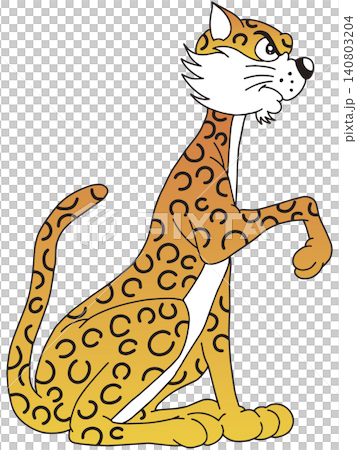手書き動物イラスト☆豹 手書き動物イラスト☆豹 140803204