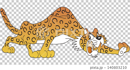 Hand-drawn animal illustration ☆ Leopard Hand-drawn animal illustration ☆ Leopard 140803210