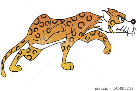 手書き動物イラスト☆豹 手書き動物イラスト☆豹 140803212