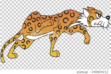 手書き動物イラスト☆豹 手書き動物イラスト☆豹 140803212