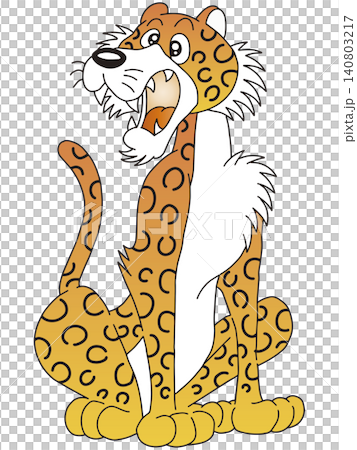 Hand-drawn animal illustration ☆ Leopard Hand-drawn animal illustration ☆ Leopard 140803217
