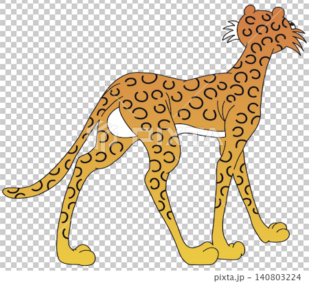 手繪動物插畫 ☆ 豹子 手繪動物插畫 ☆ 豹子 140803224
