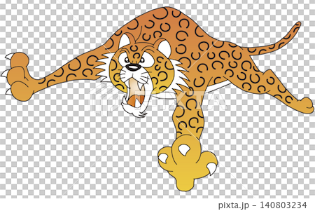 手繪動物插畫 ☆ 豹子 140803234