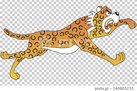 手繪動物插畫 ☆ 豹子 140803235