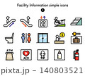 シンプルアイコン集 施設案内1 140803521