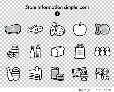 Simple Icon Collection Store Guide Simple Icon Collection Store Guide 140803526