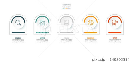 Business concept infographic template with option. Business concept infographic template with option. 140803554