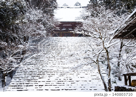 神護寺 雪景色 神護寺 雪景色 140803710