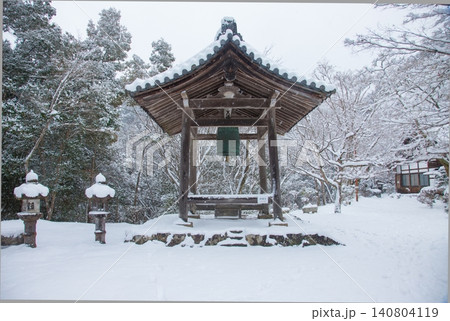 西明寺 雪景色 西明寺 雪景色 140804119