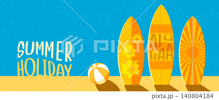Summer Beach Vector Poster Collection with Coastal Holiday Summer Beach Vector Poster Collection with Coastal Holiday 140804184