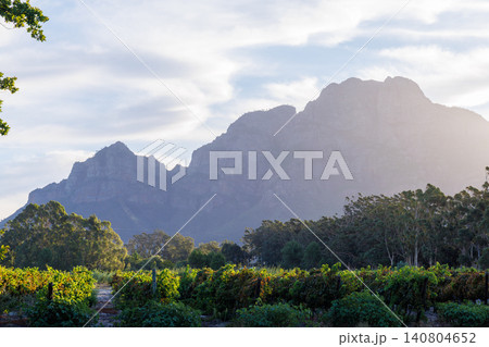 Mountain sunset landscape in South Africa 140804652