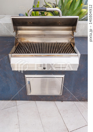 Public outdoor grill at Florida condominium Public outdoor grill at Florida condominium 140804912