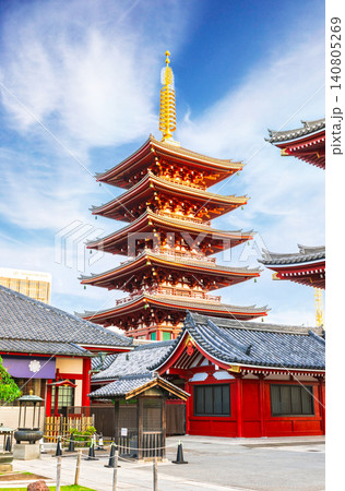 浅草寺 五重塔 浅草寺 五重塔 140805269
