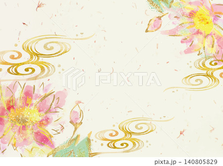 蓮の花の背景素材 蓮の花の背景素材 140805829
