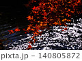 水面に浮かぶ紅葉 140805872