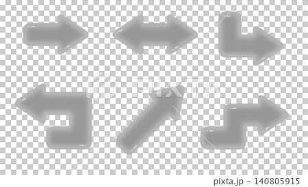 ぷるんとした矢印のアイコンセット ぷるんとした矢印のアイコンセット 140805915