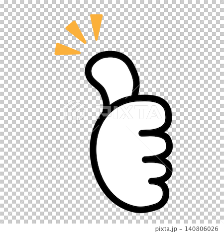 Yellow "Like" hand sign Yellow "Like" hand sign 140806026