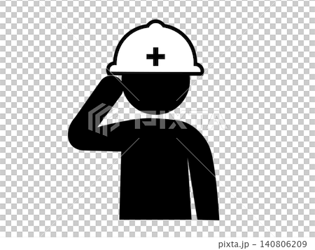 Warning sign icon encouraging helmet use Warning sign icon encouraging helmet use 140806209